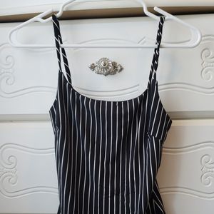 Black and white bodysuit